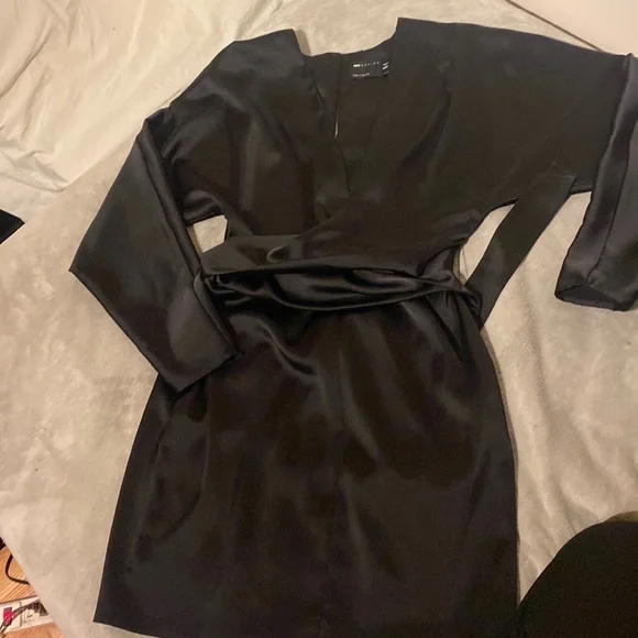 asos black silk dress Feleicia main image 0